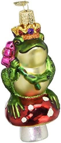 צפרדע חג המולד של העולם הישן קישוט מפוצץ הנסיך זכוכית
