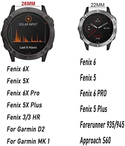 IENYU 26 26 ממ רצועת שעון QuickFit עבור Garmin Fenix ​​6 6x Pro 5x 5plus 3HR 935 945 S60 MK2 צמיד עור אמיתי אביזר צמיד צמיד