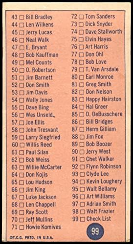 1969 Topps 99 רשימת בדיקה טובה