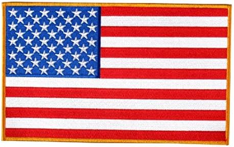 עורות חמות PPA1222 טלאי דגל אמריקאי, אדום