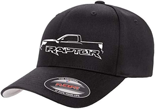 2010-14 פורד SVT RAPTOR F150 מתאר מתאר עיצוב FLEXFIT 6277 כובע כובע מצויד בייסבול אתלט