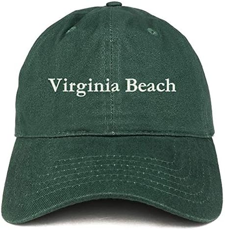 חנות הלבשה אופנתית וירג'יניה ביץ 'כובע כותנה מוברש מוברש
