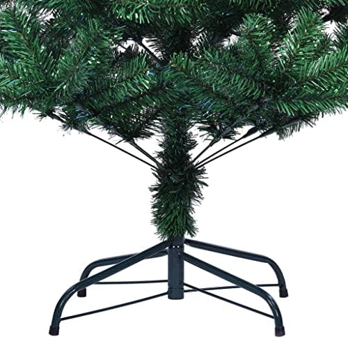 vidaxl עץ חג המולד מלאכותי עם טיפים ססגוניים ירוקים 94.5 PVC