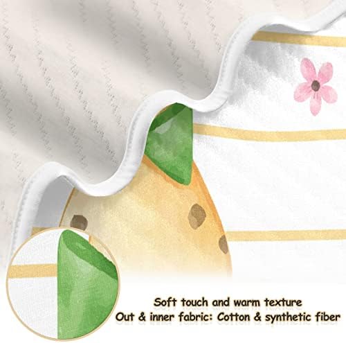 שמיכת חוטף ג'ירפה חמודה פרחי תינוקות שמיכת כותנה לתינוקות, קבלת שמיכה, שמיכה רכה משקל קלה לעריסה, טיולון, שמיכות משתלות, 30x40 ב