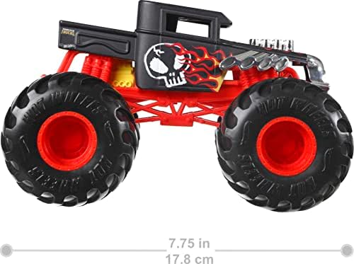 חם גלגלים מפלצת משאיות, גדול מפלצת משאית עצם שייקר, 1:24 בקנה מידה למות יצוק צעצוע משאית עם ענק גלגלי מגניב עיצובים