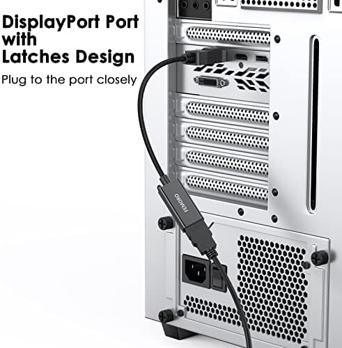 Femoro Displayport ל- HDMI מתאם 10 חבילה, DP DisplayPort לממיר HDMI זכר לנקבה לנקבה עבור מקרן מחשב נייד למחשב ועוד