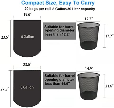 נייד אסלת שקיות לקמפינג, 20 לספור אסלת החלפת שקיות, 8 גלון, 30 ליטר קמפינג אסלת שקיות, קומפוסט אסלת שקיות נייד אסלה, בחוץ, שיט, רכב נסיעות, נסיעות ארוכות