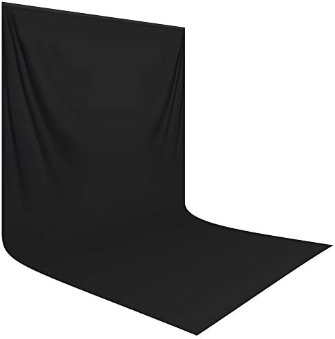 רקע תפאורה שחורה של המוטופ מסך תפאורה שחור 10 x 20ft לצילום בד צילום שחור בגד רקע לצילום סטודיו וידאו וטלוויסון