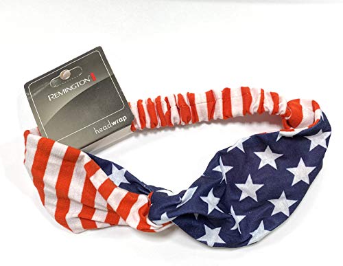 רמינגטון אמריקאי דגל סרט 3.5 רחב ארה ב להקת שיער פטריוטי מעוות סרט טורבן סגנון באדום לבן וכחול כוכבים & מגבר; פסים