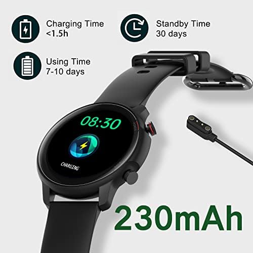 Skmei Smart Watch, שעון חכם עם גשש כושר, גשש פעילות אטום למים IP68 עם צג דופק, מונה צעד, לחץ דם לטלפוני אנדרואיד ו- iOS