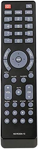 NS-RC03A-13 Replacement Remote Control fit for Insignia TV NS-32E440A13 NS-39D240A13 NS-40L240A13 NS-42E440A13 NS-46E340A13 NS-50L240A13 NS-50L260A13 NS-55E480A13 NS-55E480A13A NS-65D260A13 601120020A