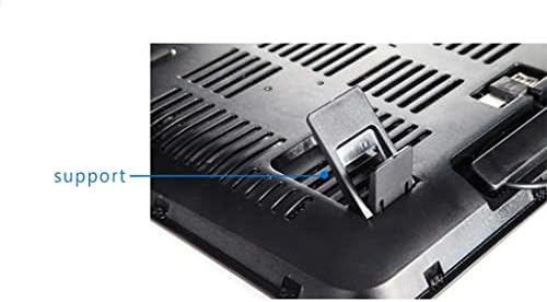 KXDFDC מחברת רדיאטור 5V 5V מאוורר USB חיצוני חיצוני תומך כרית קירור ניידת -מאוורר לוח מתכת שקט במהירות גבוהה