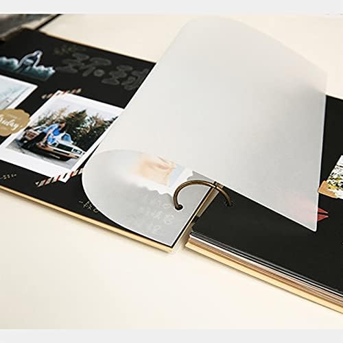 אלבום צילום של SISWIM אלבום רטרו אלבום תמונות KRAFT אלבום נייר ספר DIY DIY מזכרת מזכרת ספר יצירתי אלבום הדבק אלבום משפחתי למתנות ליום הולדת אלבום תמונות חתונה