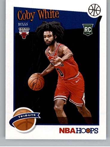 2019-20 Panini Hoops 295 Coby White Chicago Bulls RC טירון NBA כרטיס מסחר בכדורסל
