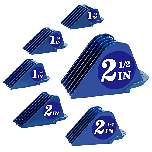 שומרי גוזז שיער שומרי קליפר WAHL מקצועיים עם 6 אורכי חיתוך מ- 1.25 אינץ '& 1.5 in & 1.75 in & 2 in & 2.25 אינץ