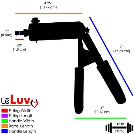 LELUV ULTIMA שיפור זכר משאבת ואקום כחול עם מד ואקום גומי 9X 2.50 אינץ 'צילינדר