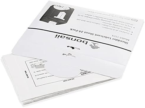 BONSAII 10 גיליון חותך מגרסת נייר לשימוש במשרד ביתי וגיליונות סיכה של 24 חבילות