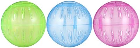 פופפופ אוגר ריצת כדור תרגיל - 3 יחידות אוגר מיני ריצה - אוגר כדור משחק משחק גליל גליל צעצוע לכלוב