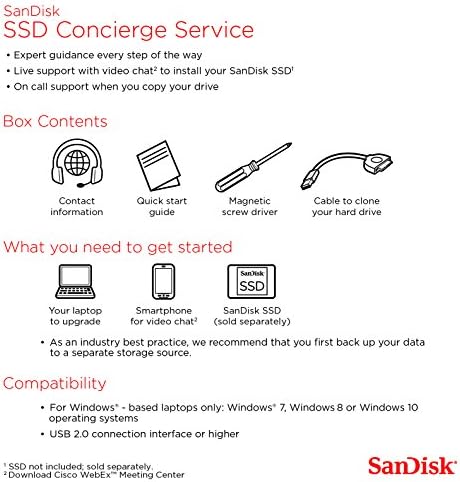 Sandisk SSD Consierge Service 2.5 SDSSD-SWAP-G25