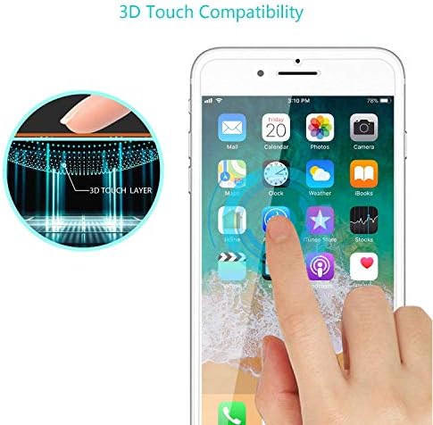 מגן מסך זכוכית דור 2 של אייפון דרום, מגן מסך זכוכית מחוסמת של אטק עבור דגם אפל דור 2 של אייפון דרום 2020-ללא בועות, ידידותי למארז, ברור