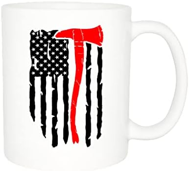 נוכלים נהר טקטי אדום קו מרופט דגל קפה ספל הטוב ביותר כבאים גרזן חידוש כוס רעיון מתנה גדול עבור אש לוחם אש מחלקת גרזן