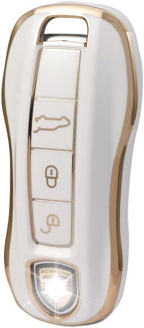 Tapayica for Porsche Key FOB Cover Case TPU ללא מפתח שלט רחוק מפתח מפתח חכם פוב פליפה מתאימה לפורשה קאיין 911 Taycan Panamera