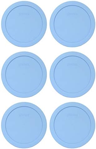 פיירקס 7201-מחשב כחול דרדר עגול פלסטיק מזון אחסון החלפת מכסה, תוצרת ארהב-2 מארז