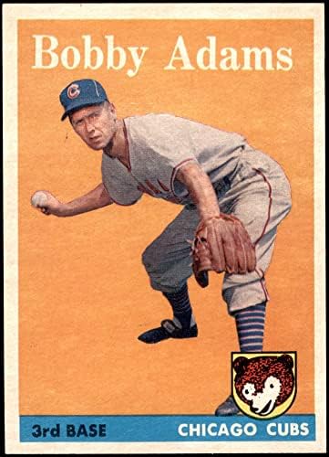 1958 Topps 99 BOBBY ADAMS CHICAGO CUBS NM CUBS