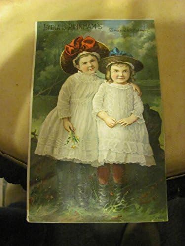 כרטיס סחר ויקטוריאני-מתחם הירקות של לידיה פינקהאם, נכדיה, ג. 1900