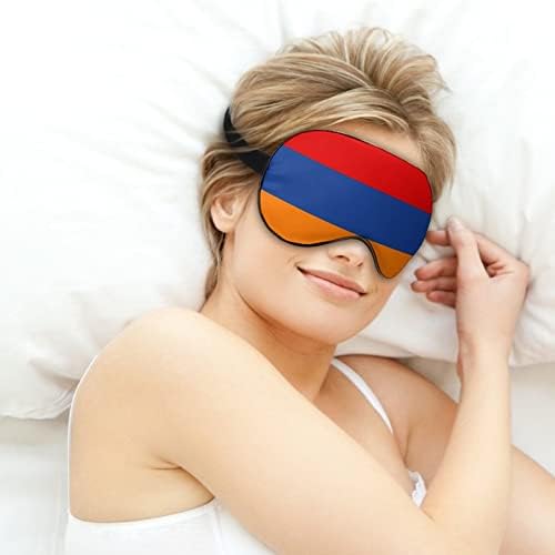 מסכות עין שינה, דגל ארמני מסכת עיניים שינה וכיסוי עיניים עם רצועה/סרט אלסטי לנשים גברים שינה נסיעות תנומה