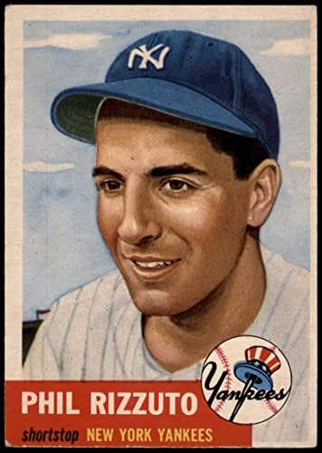 1953 Topps 114 Phil Rizzuto ניו יורק ינקי vg Yankees