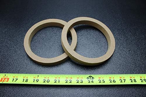 2 MDF רמקול טבעת מרווח עץ 5.25 אינץ '3/4 טבעת קופסת פיברגלס עבה-5.25r