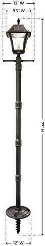 גמה סוניק ג 'י-אס-105-ג' י בייטאון אי. ז. מנורת עוגן, עמוד, לד לבן בהיר, שחור