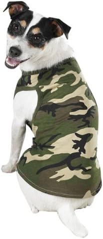 כלב כלב כותנה כותנה בגודל 17 אינץ 'טנק כלב, גדול, ירוק/שחור