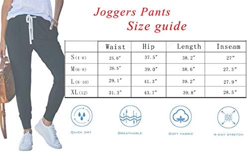 מכנסי ג'וג'ר של קונדי נשים פעילים משקל קל משקל עם כיסים עם כיסים