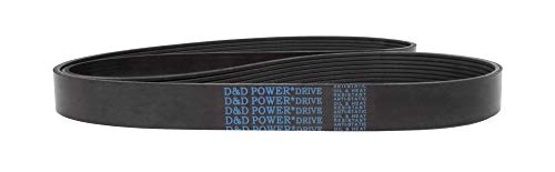 D&D Powerdrive 290J9 Poly V חגורה, 9 רצועות, גומי