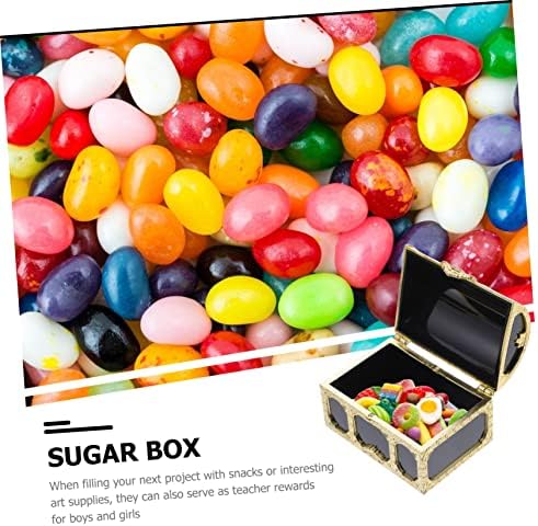 jojofuny 12 יחידות קופסא אוצר חזה קופסת סוכר קופסת מזכרת מתנות קופסאות תכשיטים גדולות מארגן צעצוע