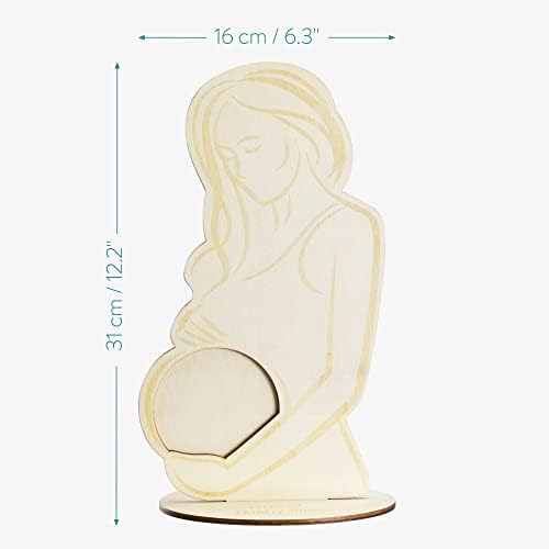 נבאריס הריון אולטרסאונד תמונה מסגרת - תינוק סונוגרמה מסגרת-בהריון אישה תמונה מזכרת עשוי עץ-עומד מסגרת או קיר קישוט