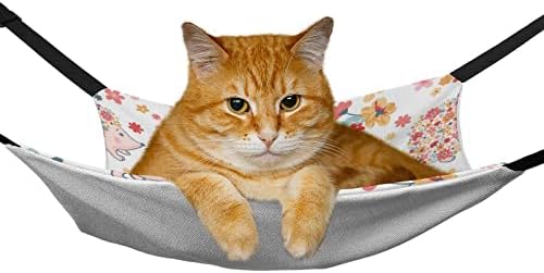 חתול ערסל קיפוד חתול מיטת כלוב חלון מוט תליית שטח חיסכון עבור חיות מחמד קטנות 16.9& 34; איקס13