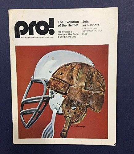 1973 תוכנית ניו יורק ג'טס Pro תוכנית נגד פטריוטס שיאה אצטדיון 11 בנובמבר ג'ו נמאת - תוכניות NFL