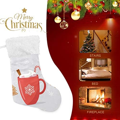Pimilagu חג שמח ספל קקאו גדול גרבי חג המולד 1 חבילה 17.7 , גרביים תלויים לקישוט חג המולד