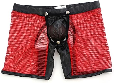 מתאגרפי כותנה לגברים תחתוני אופנה גבריים תחתונים סקסיים רוכבים על תקצירים תחתונים תחתונים תקצירי מותניים רחבים סקסיים