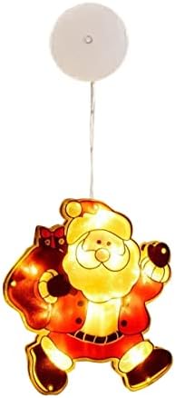 Dbylxmn שמפניה למבוגרים סידור חלון חג המולד פראייר אורות תלויים אורות מיתר LED אורות סנטה שלג איש חג המולד של יום חג המולד מסיבת LED Balloons