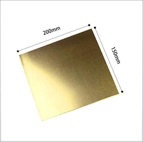 Hapfun Metal Metal Foil Roeper Sheet Copper Plate עובי -רוחב: 150 ממ אורך: 200 ממ צלחת פליז