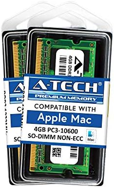 A-Tech למודול Apple 4GB PC3-10600 Mac Mini Imac MacBook Pro Mid 2010 בסוף 2011 A1286 MD311LL/A A1297 MC511LL/A A1312 MC309LL/A A1311 MC812LL/A MC813LL/A MC814LL/A MC815LL/A A1347777777777777777777777777777777