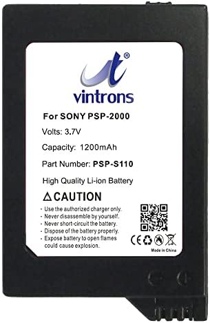 Vintrons PSP-S110 החלפת סוללה לסוני PSP-2000, PSP-3000, PSP-3004, PSP 2,