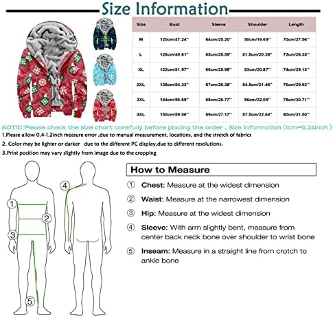 ADSSSDQ מעיל סתיו לגברים, קפוצ'ונים עם שרוולים ארוכים גברים חופשה בסיסית חורף בתוספת גודל סווטשירט עבה קפוצ'ונים חמים 2