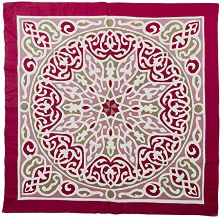 אמנות דוקאן עיצוב פרחים ערבים אדומים