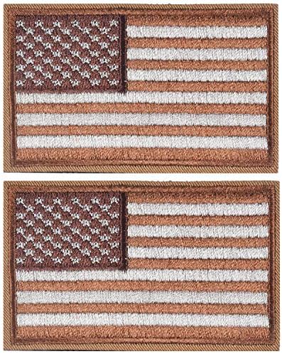 2 חלקים טקטי טקטי טלאי דגל אמריקאי, ארהב צבאית ארצות הברית של אמריקה טלאים סמל אחידים, ירוק