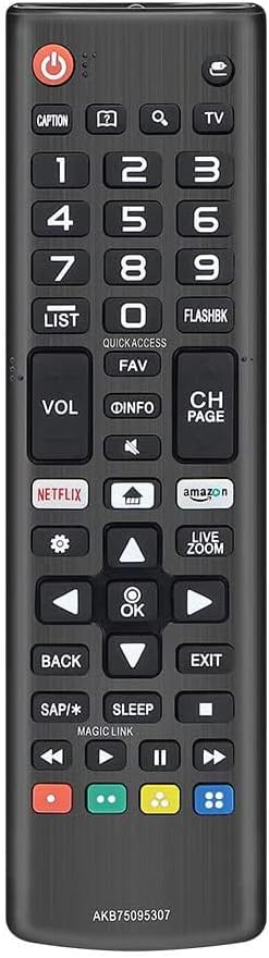 Universal Remote Control AKB75095307, for LG-TV-Remote, Compatible with LG UHD OLED 4K 8K Smart TVs
